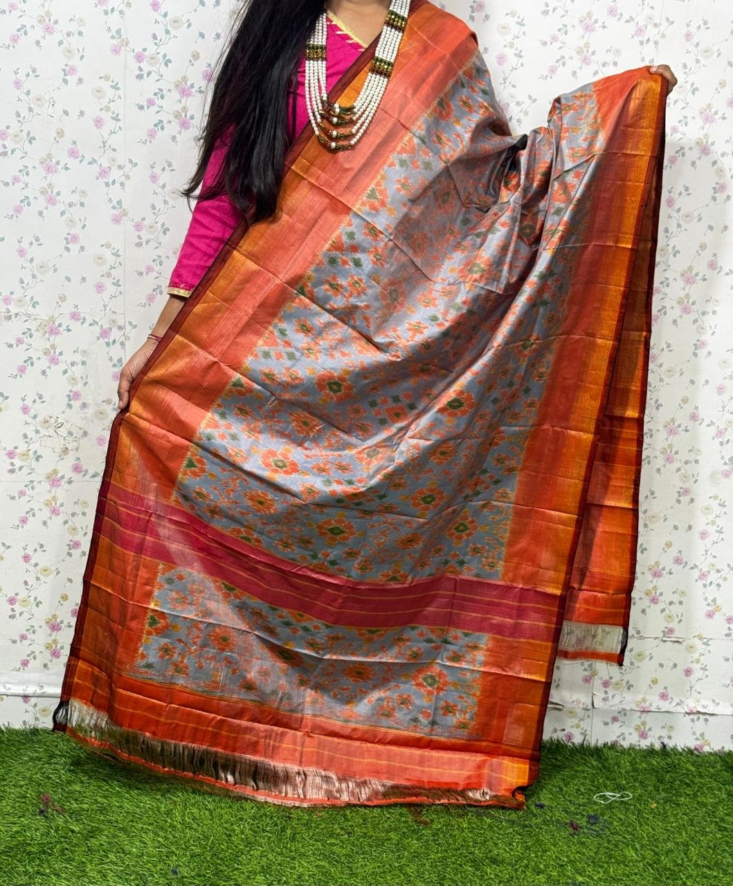 Ikat Dupatta - PSDHL31-ISDPDEZDD-71