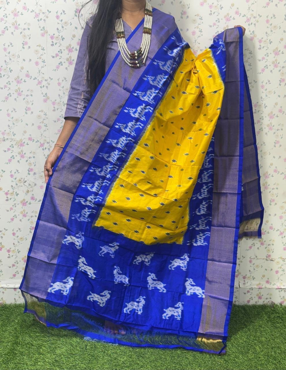 Ikat Dupatta - PSDHO07-ISDPCEZDC-06