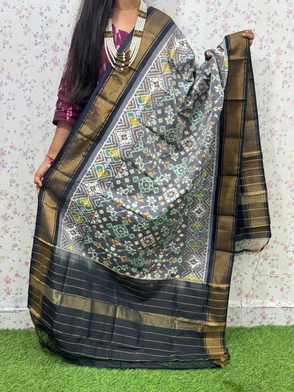Ikat Dupatta - PSDHO07-ISDPCEZDC-74