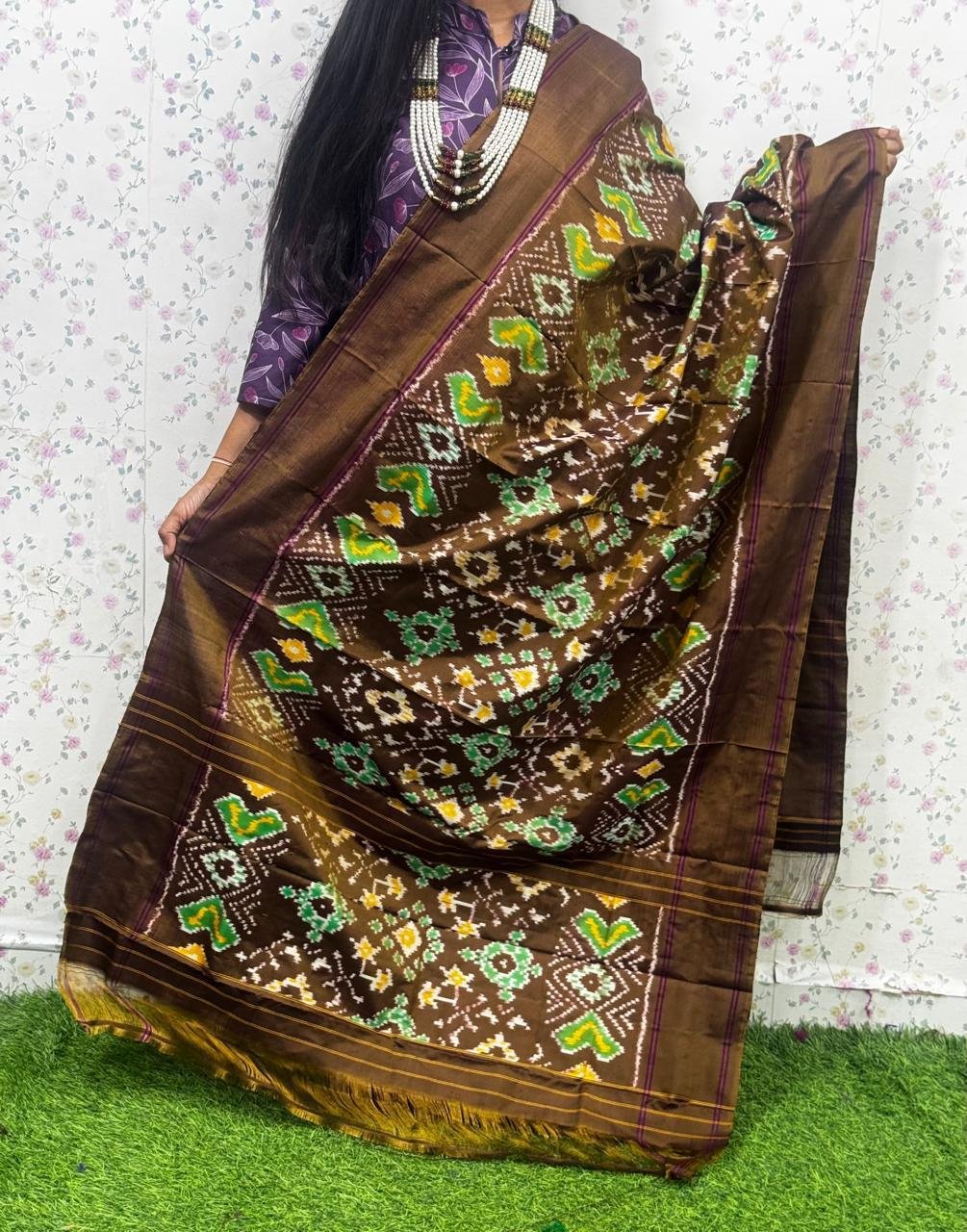 Ikat Dupatta - PSDHS16-ISDPDEZDD-06