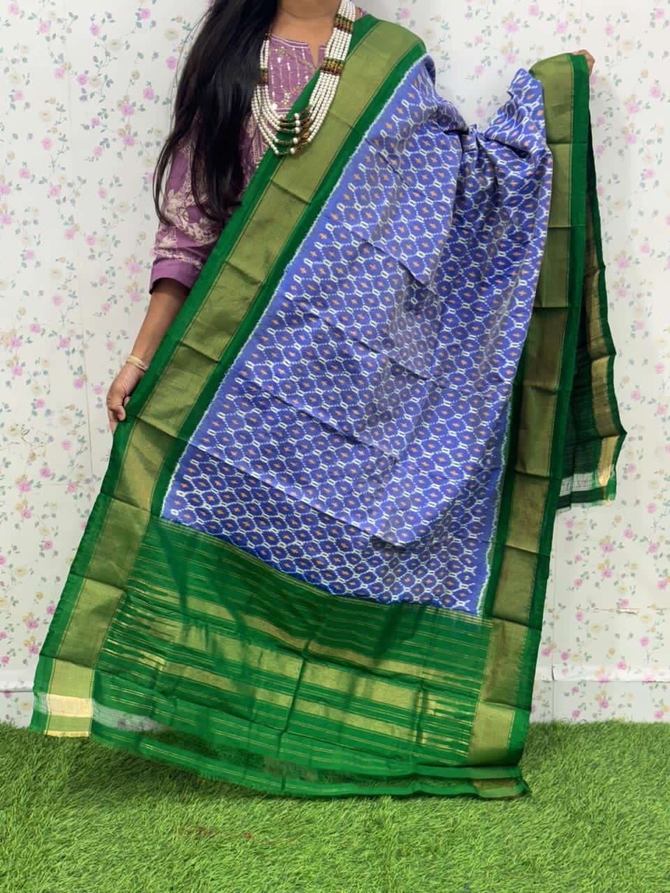 Ikat Dupatta - PSDHY13-ISDPDECDC-45