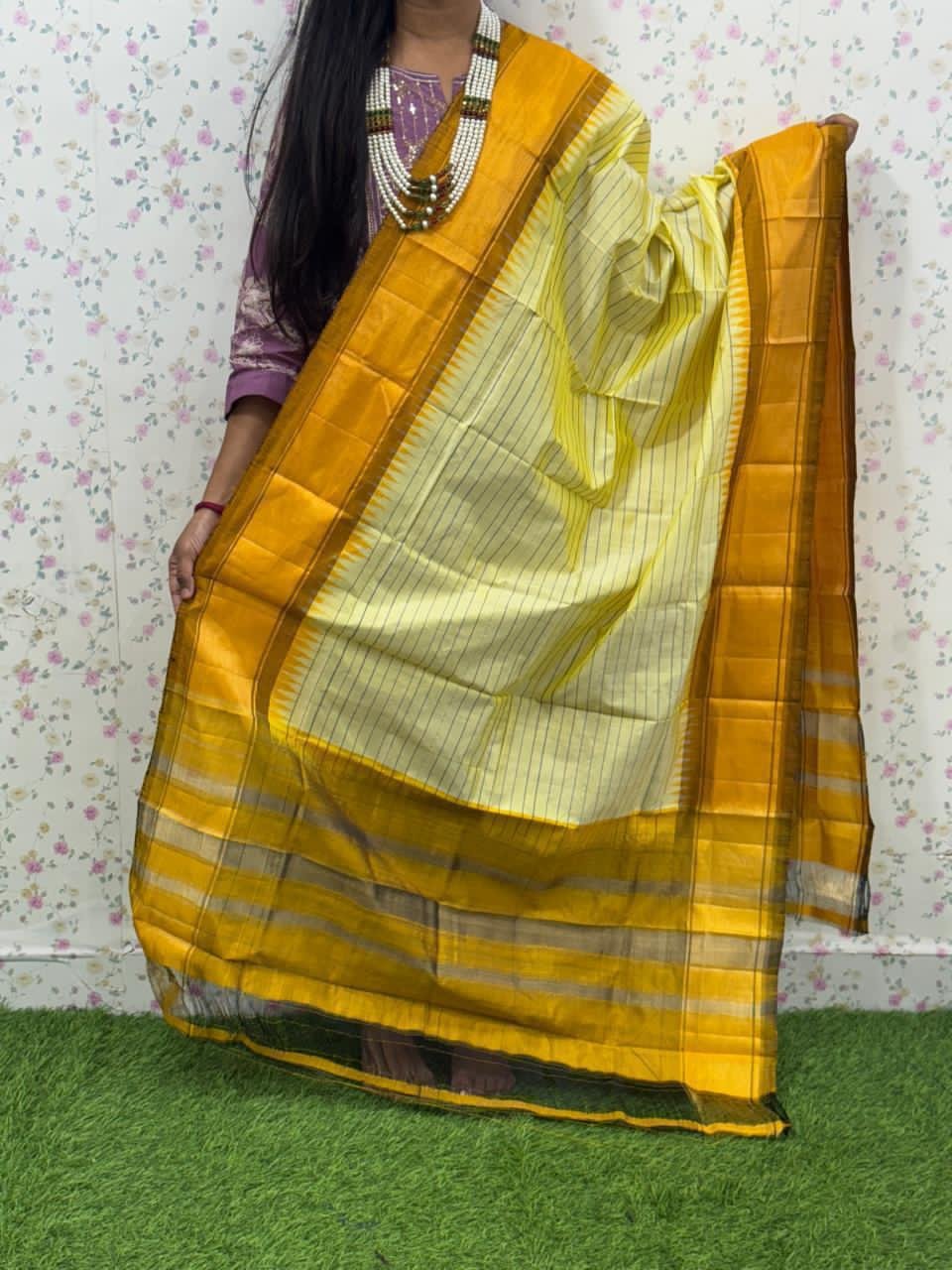 Ikat Dupatta - PSDHY13-ISDPDECDC-84