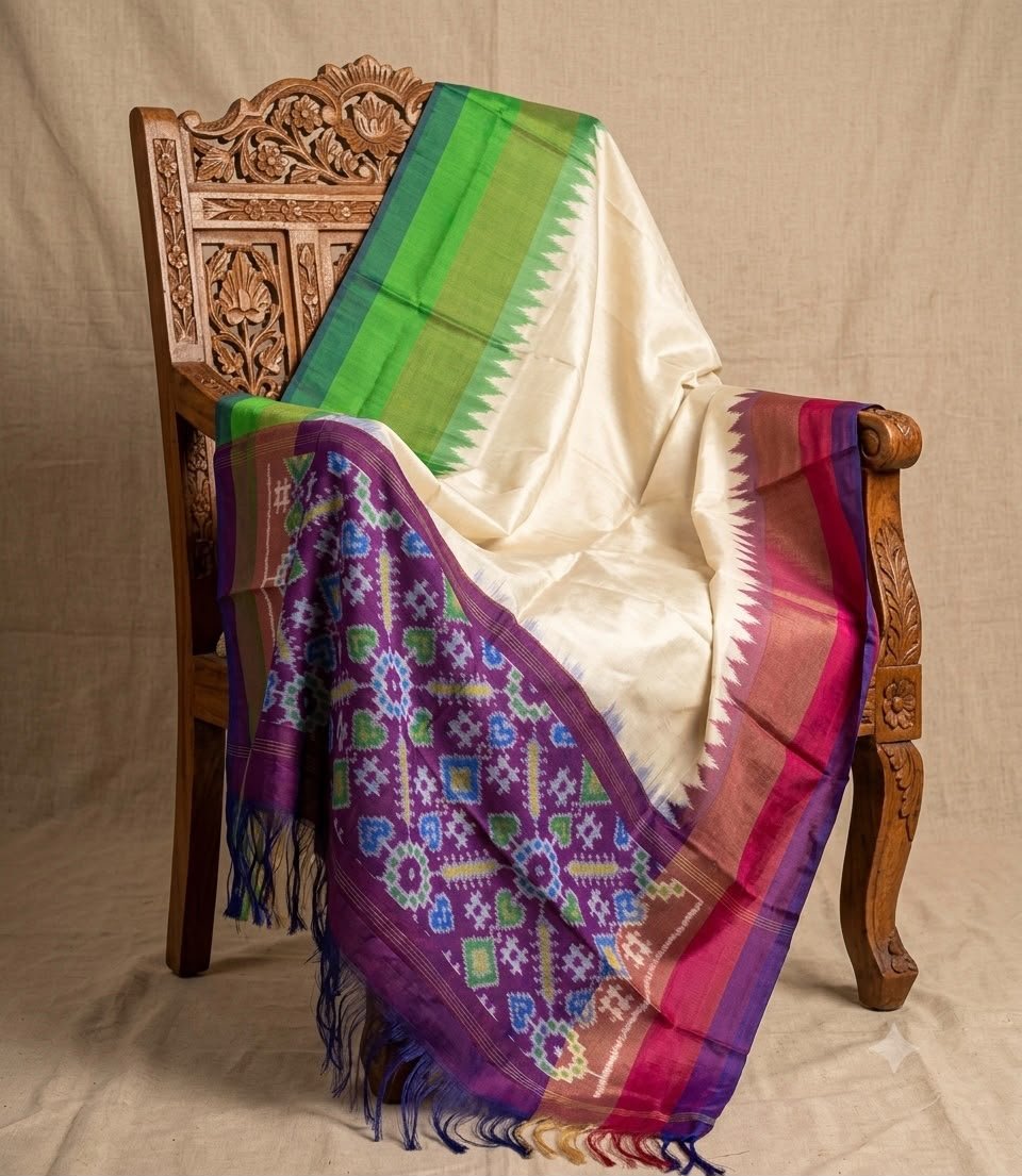Ikat Dupatta - PSNTS08-ISDPDEEDC-05
