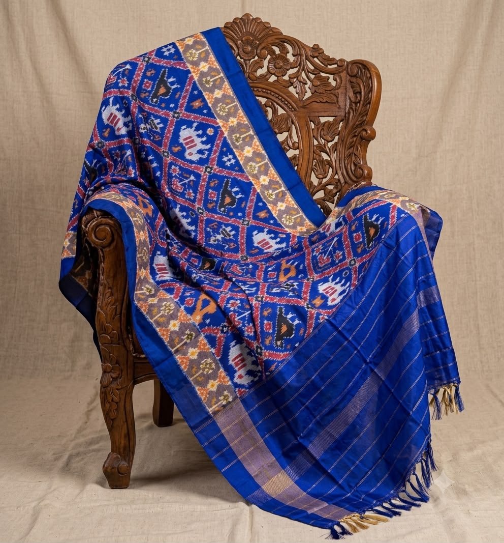 Ikat Dupatta - PSNTS08-ISDPDEEDC-07