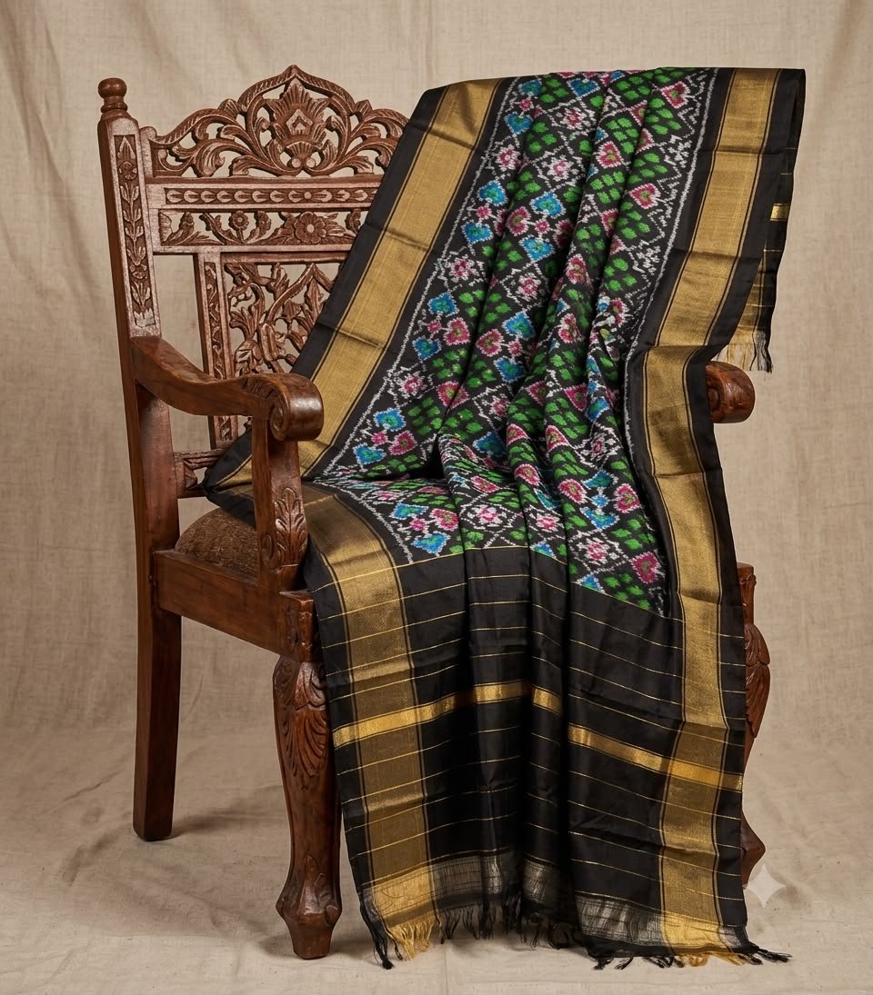 Ikat Dupatta - PSNTS08-ISDPDEEDC-09