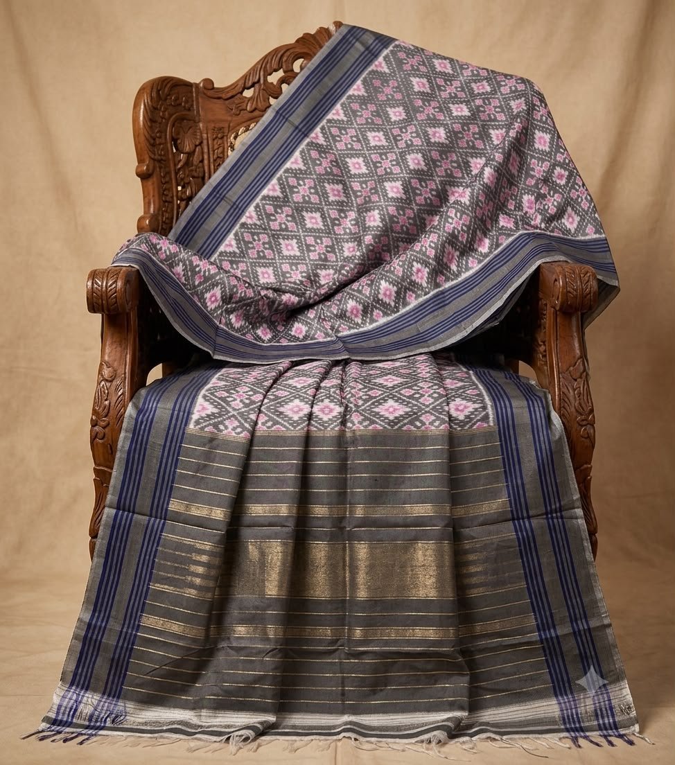 Ikat Dupatta - PSNTS08-ISDPDEEDC-17