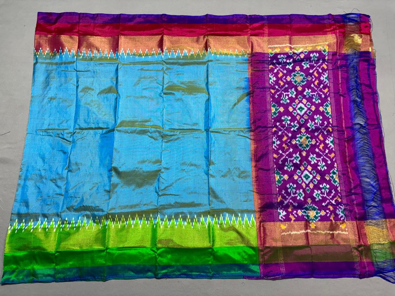 Ikat Dupatta - PSSIL03-ISDPDEICD-12