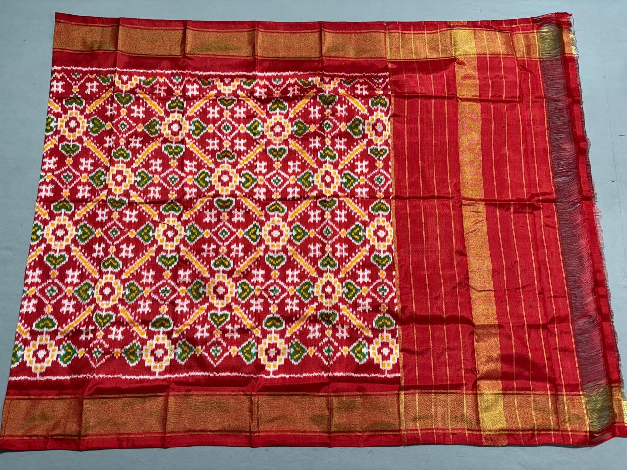 Ikat Dupatta - PSSIL03-ISDPDEICD-16