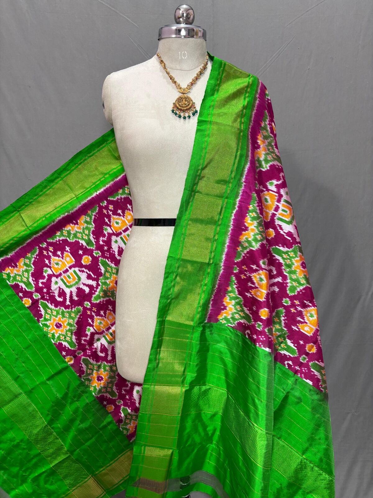 Ikat Dupatta - PSSIL26-ISDPCEICC-17