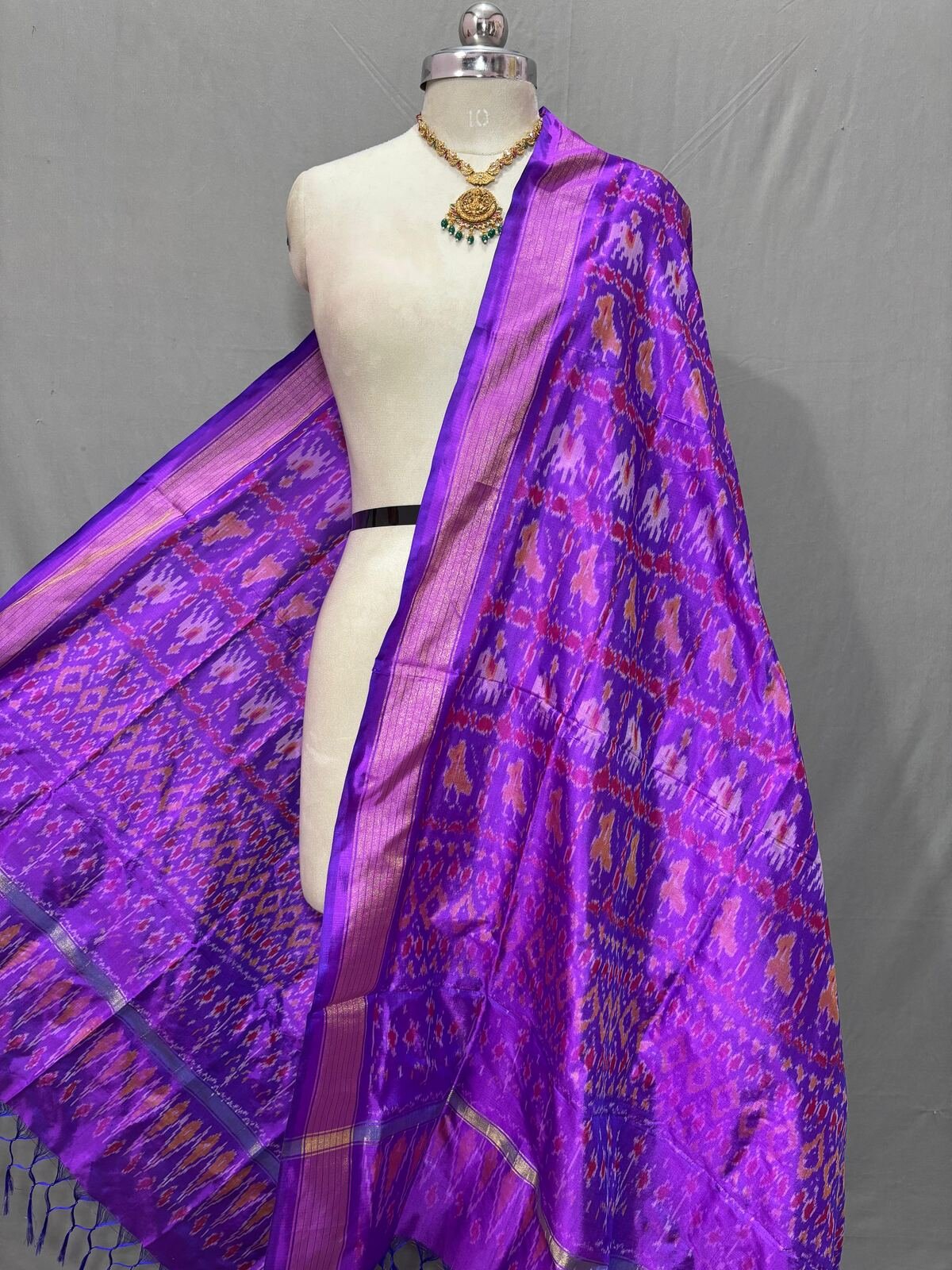 Ikat Dupatta - PSSIO07-ISDPDZBCD-01