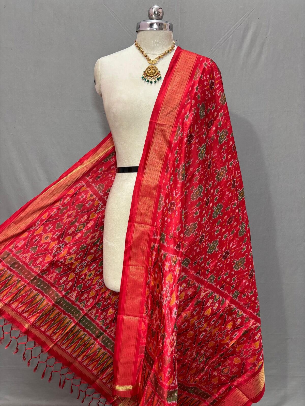 Ikat Dupatta - PSSIO07-ISDPDZBCD-05