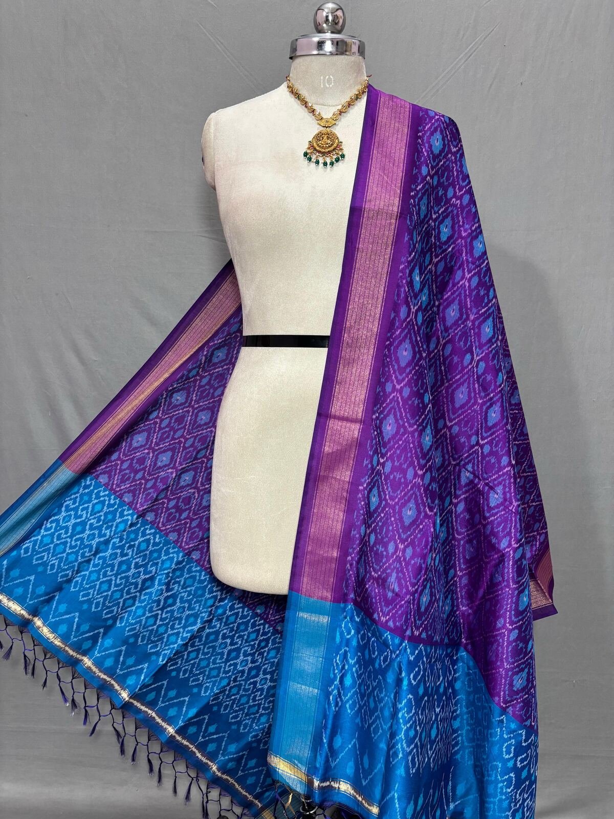 Ikat Dupatta - PSSIS25-ISCDDIBDC-48