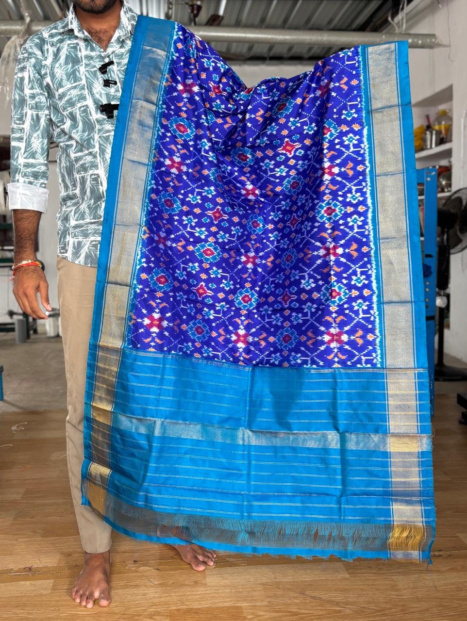 Ikat Dupatta - PUSNG06-ISDPDEEDD-31