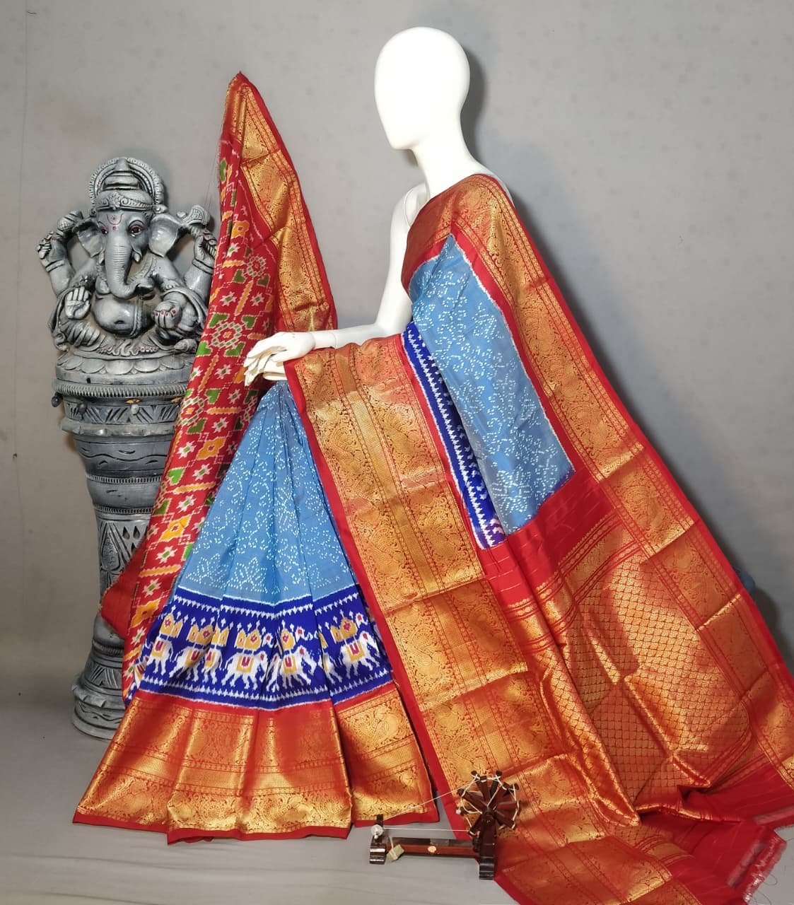 Kanchi Border Ikat - PALUL23-KBRPISSDC-01