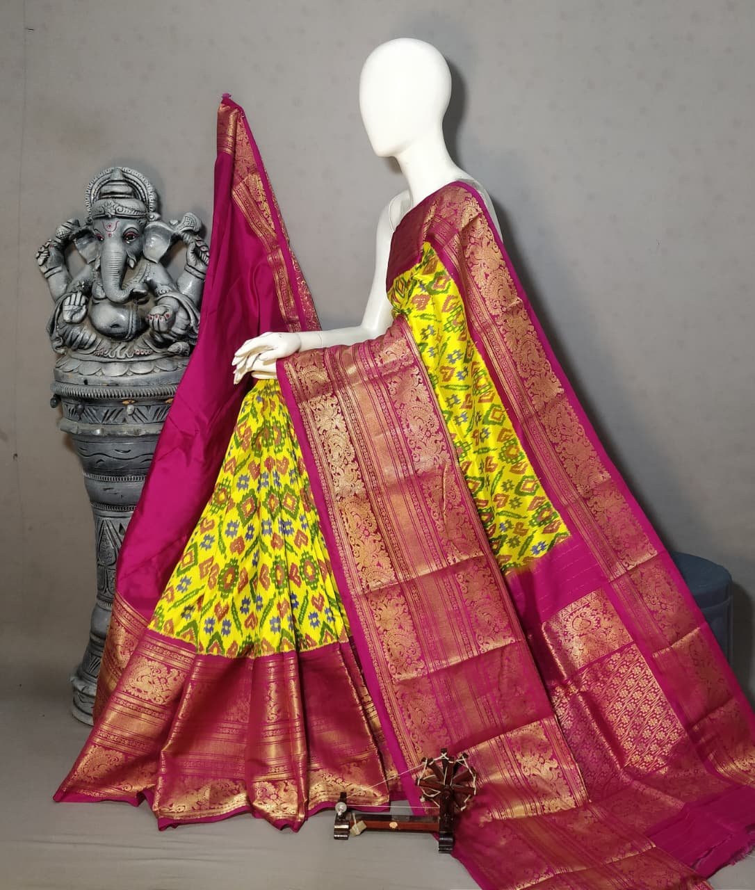 Kanchi Border Ikat - PALUL23-KBRPISSDC-02