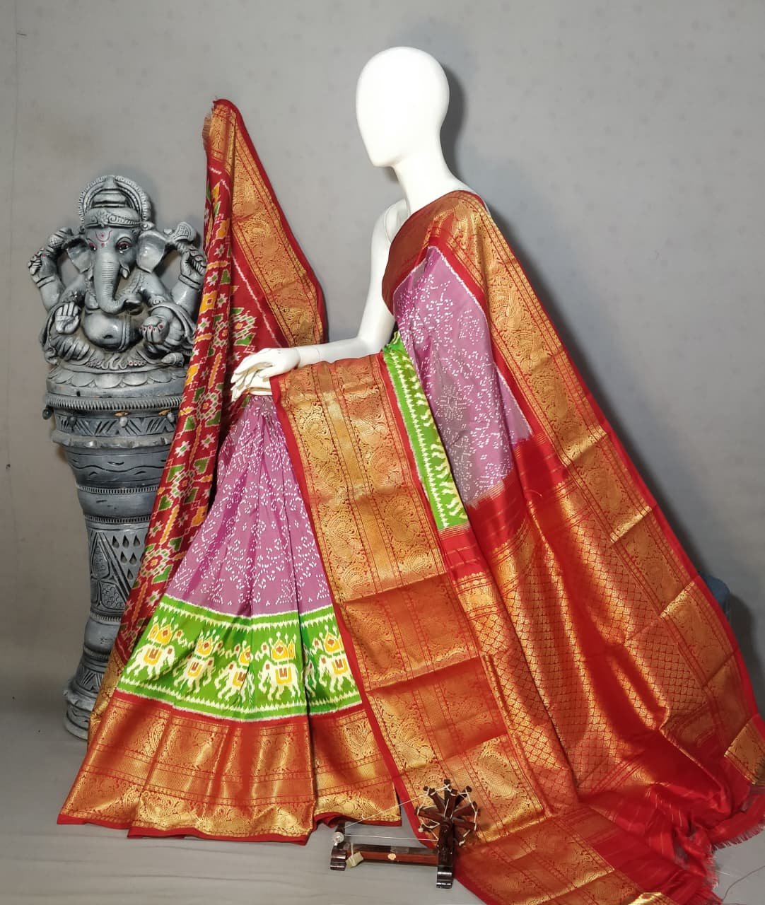 Kanchi Border Ikat - PALUL23-KBRPISSDC-03