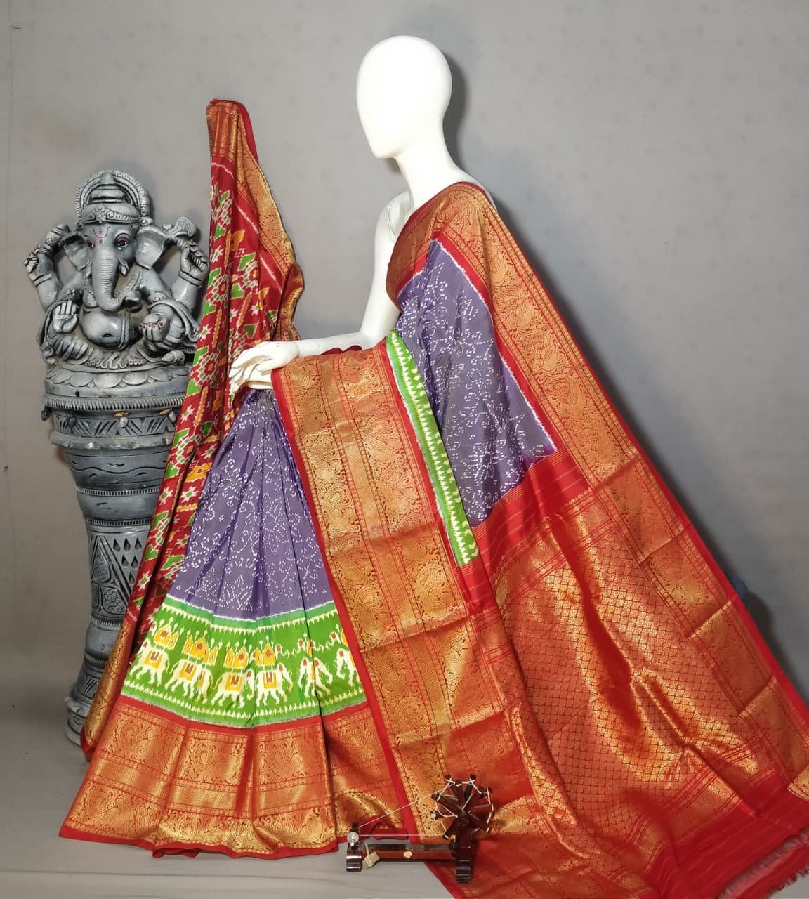 Kanchi Border Ikat - PALUL23-KBRPISSDC-04