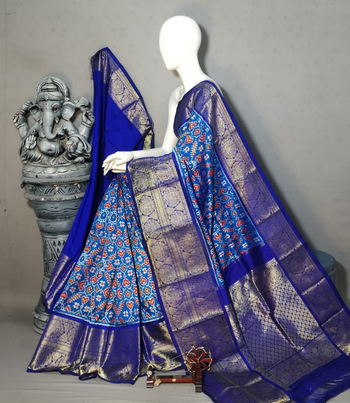 Kanchi Border Ikat - PALUL23-KBRPISSDC-05