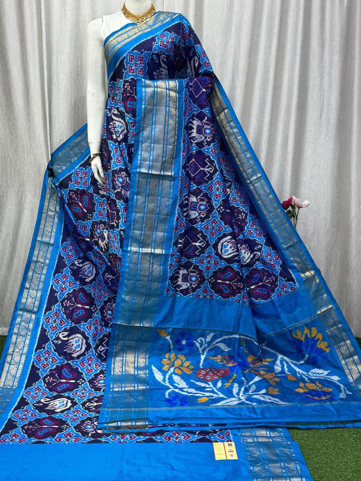 Kanchi Border Ikat - PASKL24-KBIPIZBCD-02