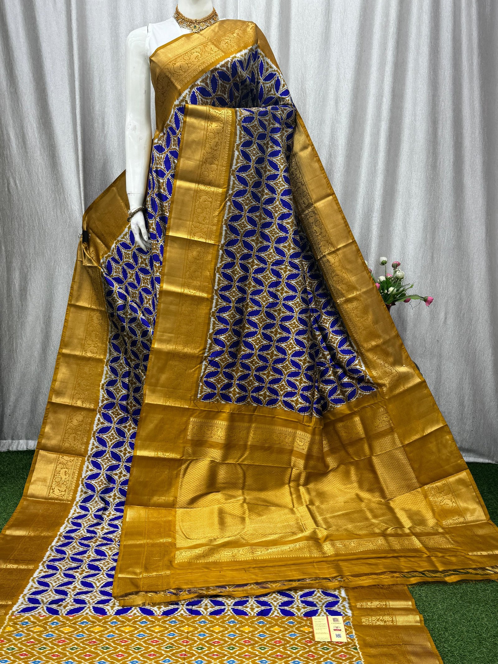 Kanchi Border Ikat - PASKN08-KBRPISCDC-23