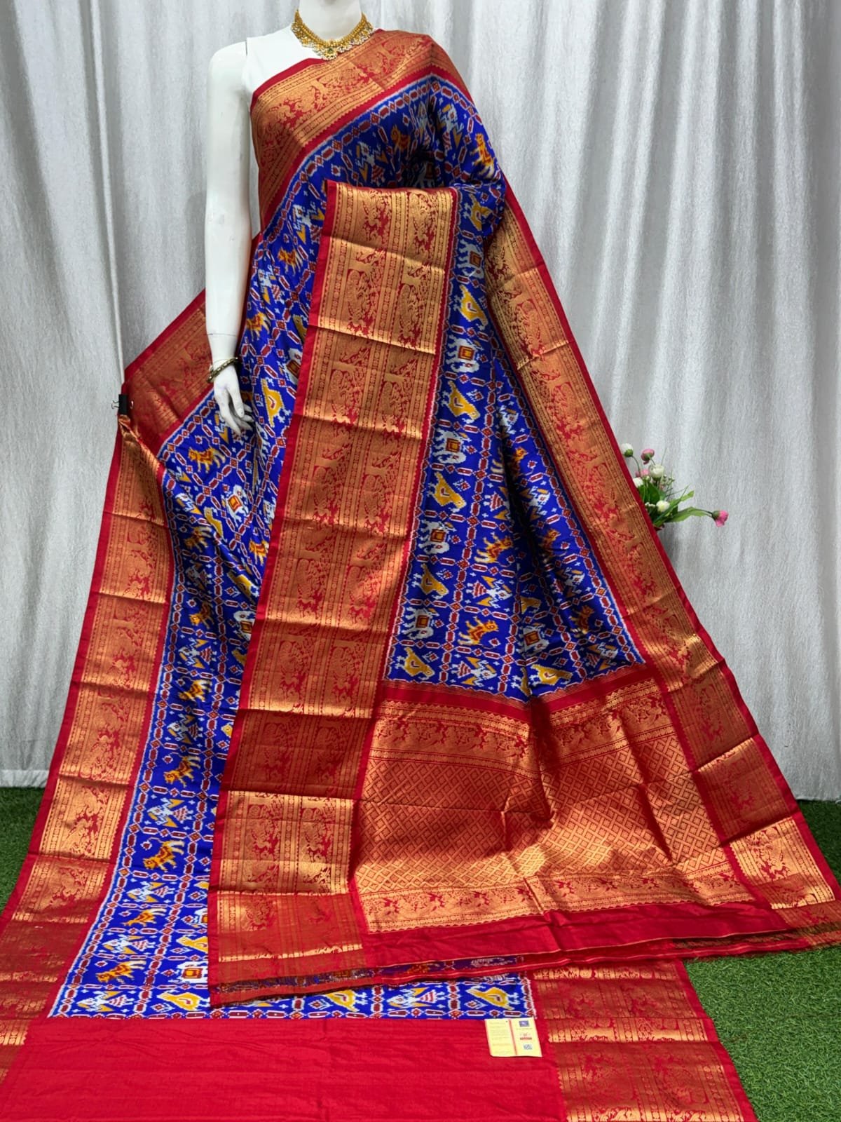 Kanchi Border Ikat - PASKN08-KBRPISEDC-17