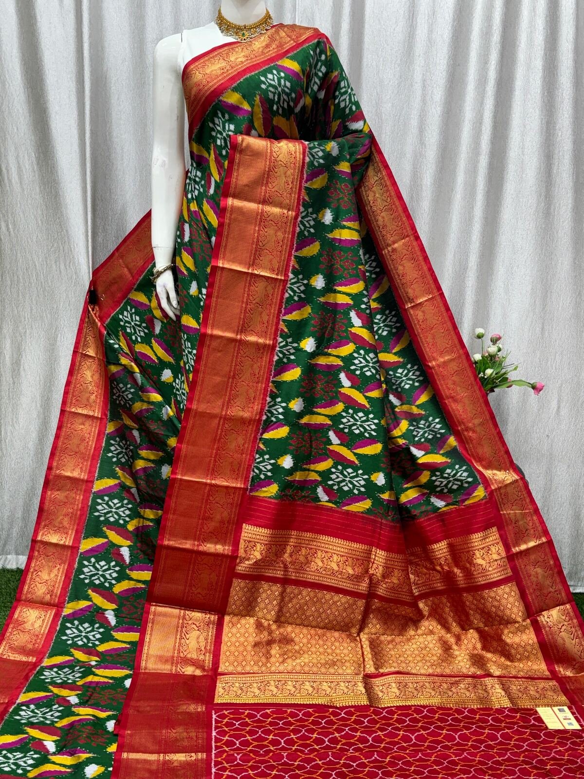 Kanchi Border Ikat - PASKN19-KBRPISEDC-03