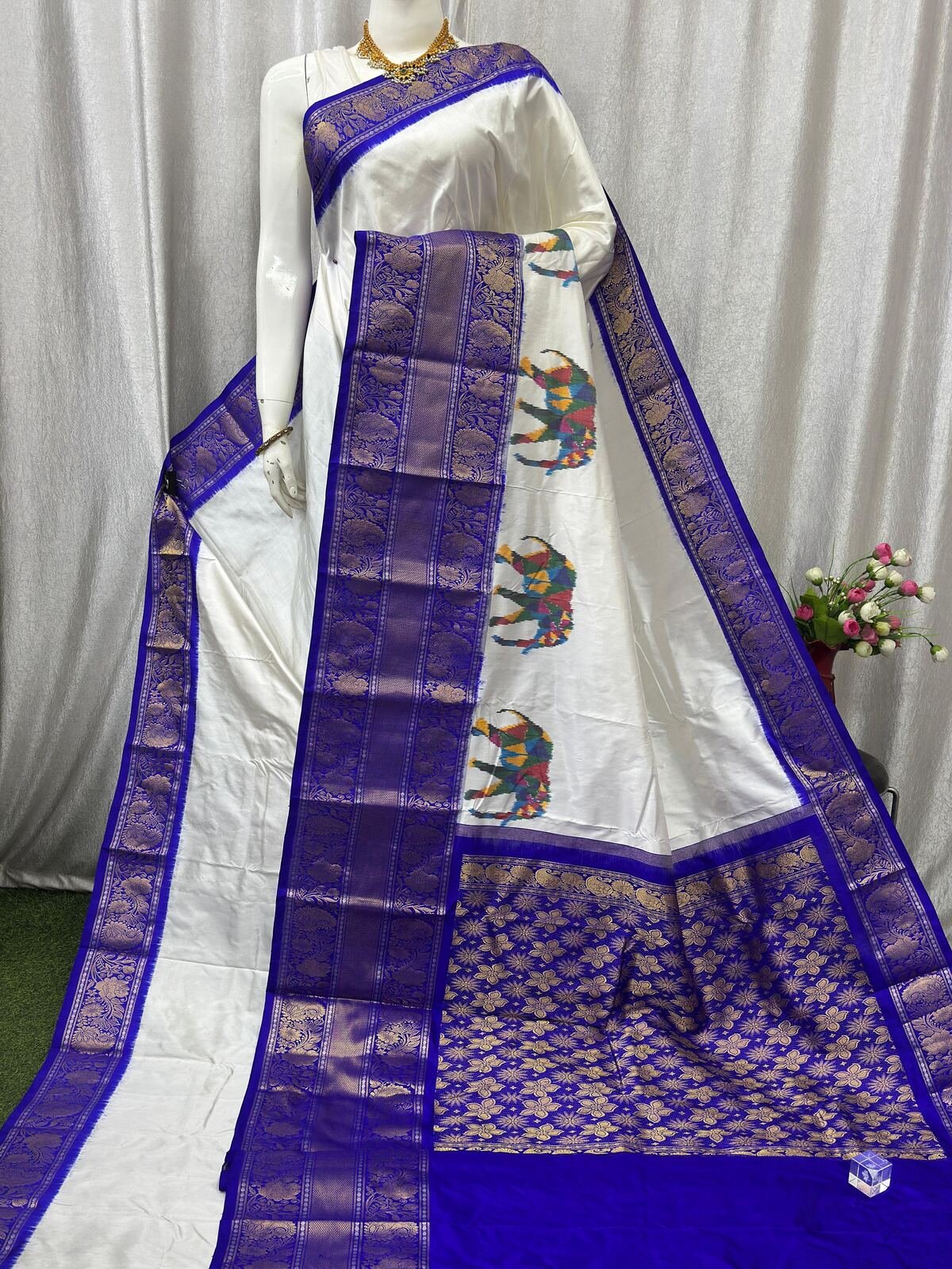 Kanchi Border Ikat - PASKN19-KBRPISEDC-08