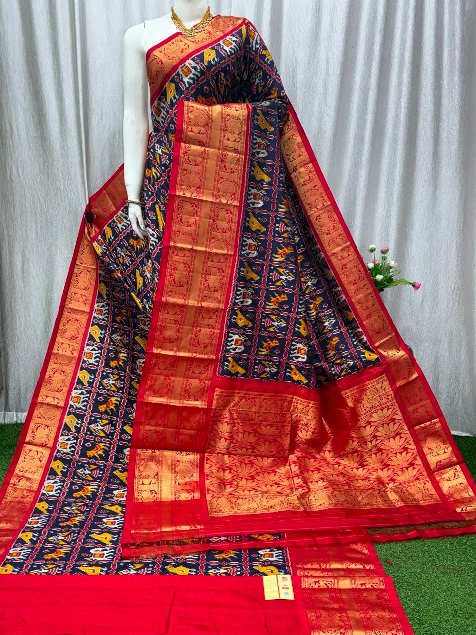 Kanchi Border Ikat - PASKN19-KBRPISEDC-10