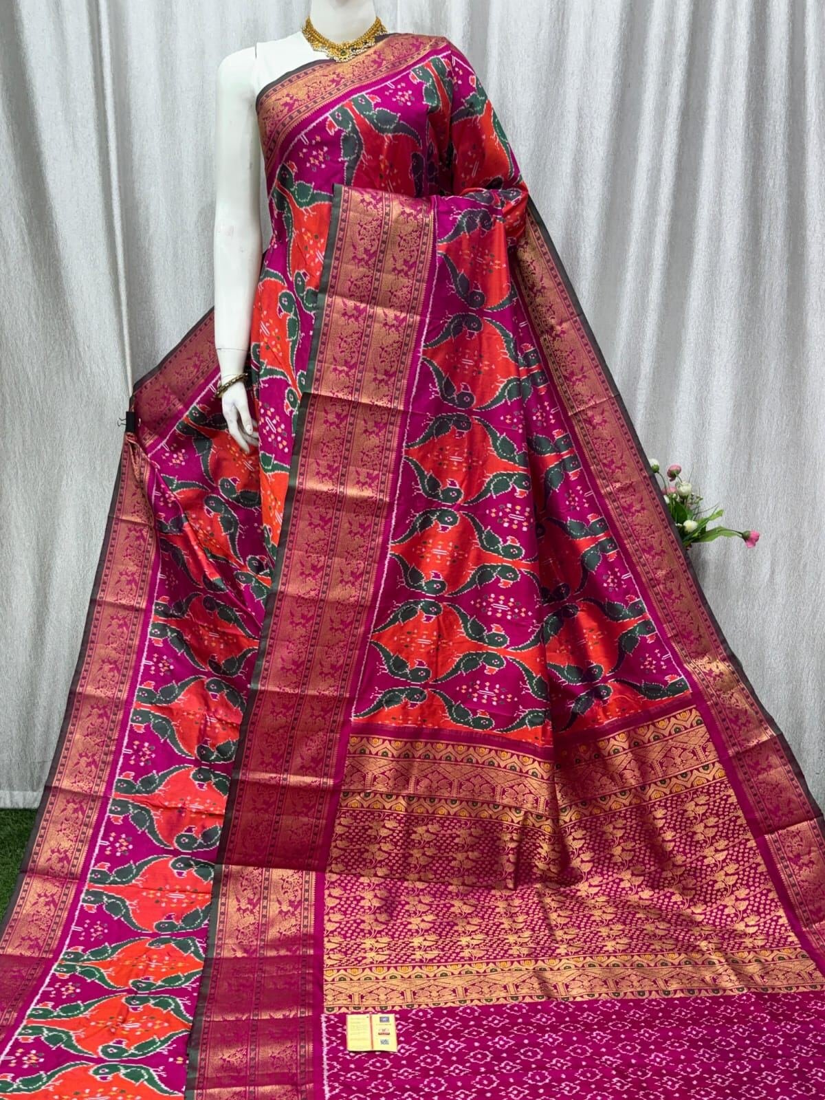 Kanchi Border Ikat - PASKY14-KBRSIXICC-04