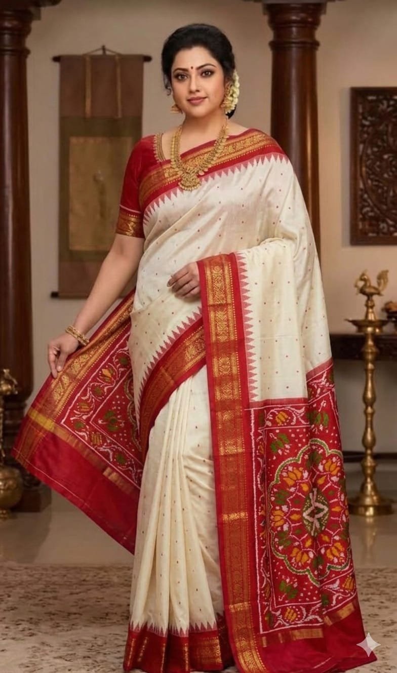 Kanchi Border Ikat - PDLSG02-KBIPIZDCD-02