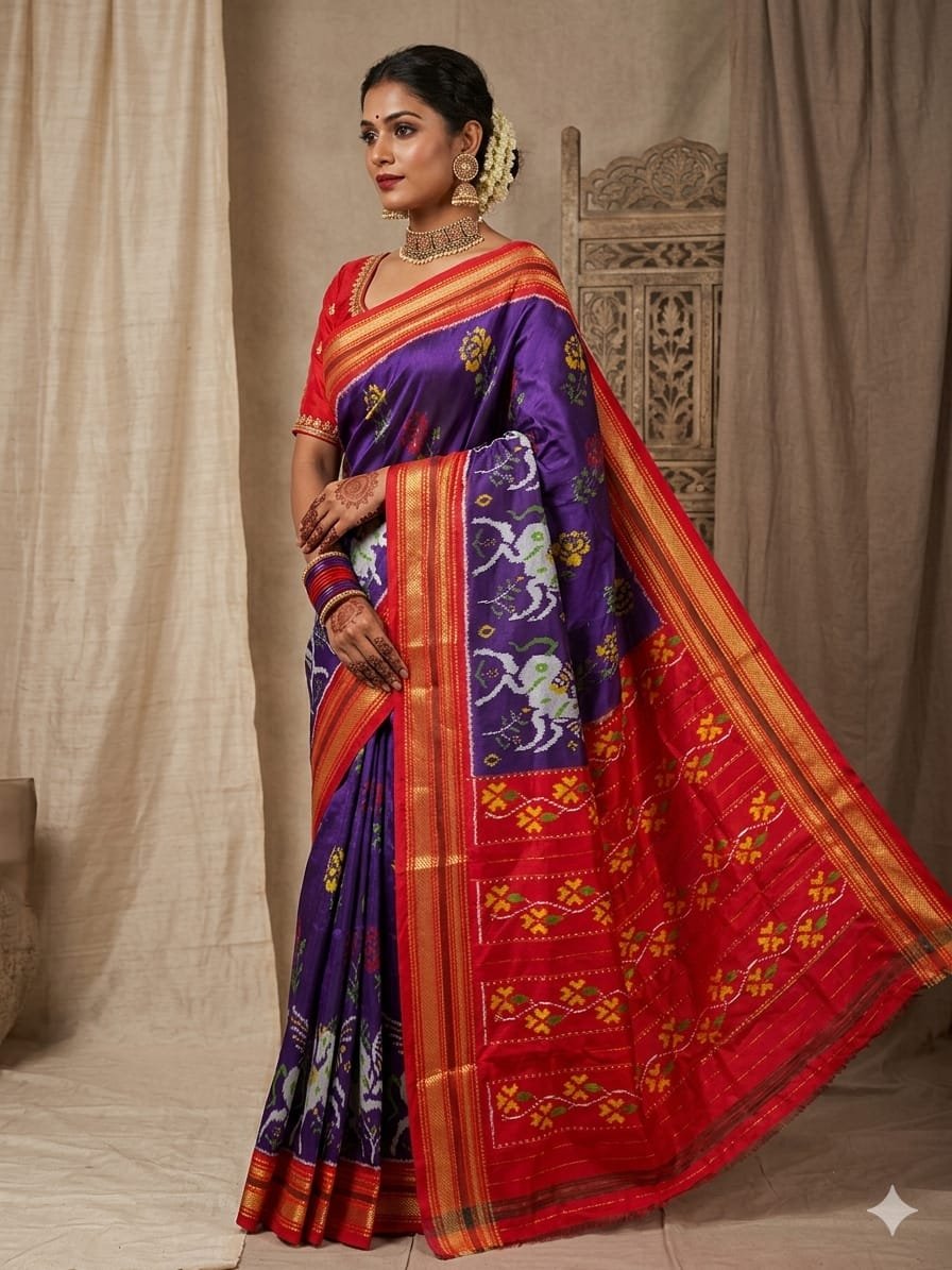 Kanchi Border Ikat - PDLSL15-KBIPIZSCD-02