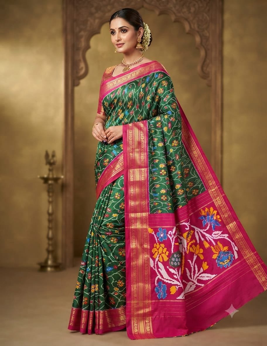 Kanchi Border Ikat - PDLSL15-KBIPIZSCD-05