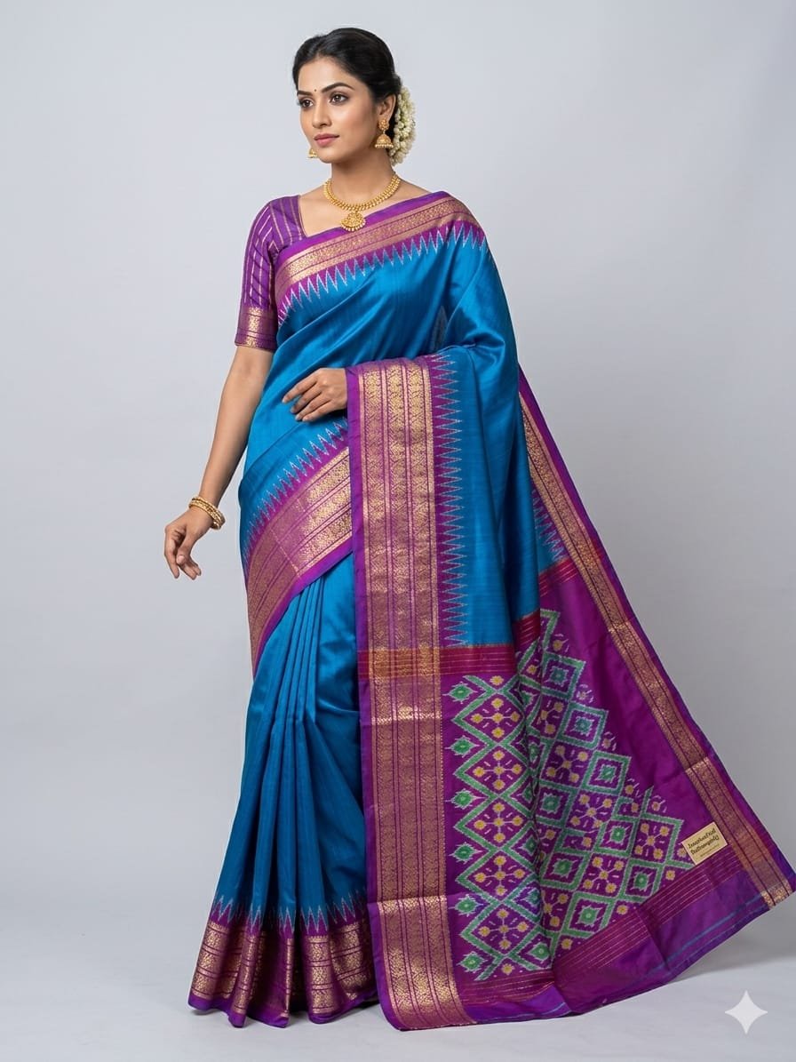Kanchi Border Ikat - PDLSL23-KBIPDNDCD-06