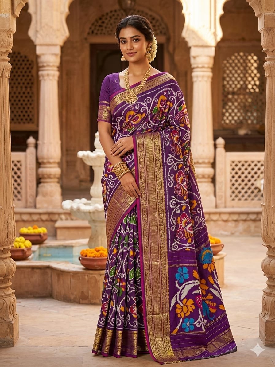 Kanchi Border Ikat - PDLSY21-KBIPIZSCD-05