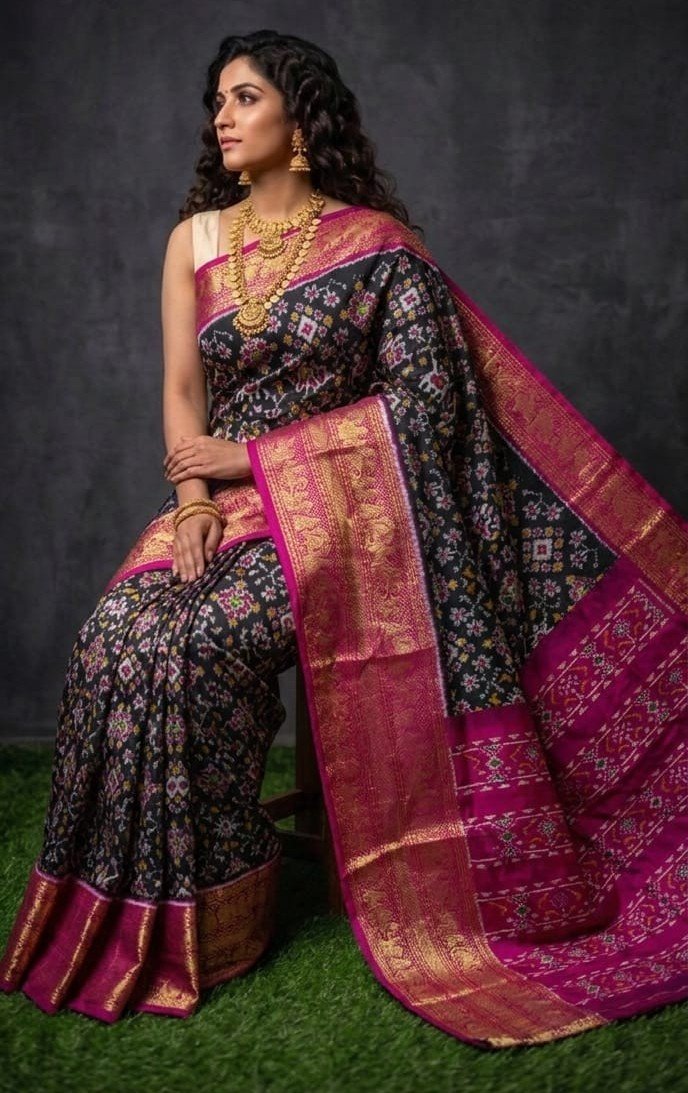 Kanchi Border Ikat - PDLSY23-KBIPIDBDC-14