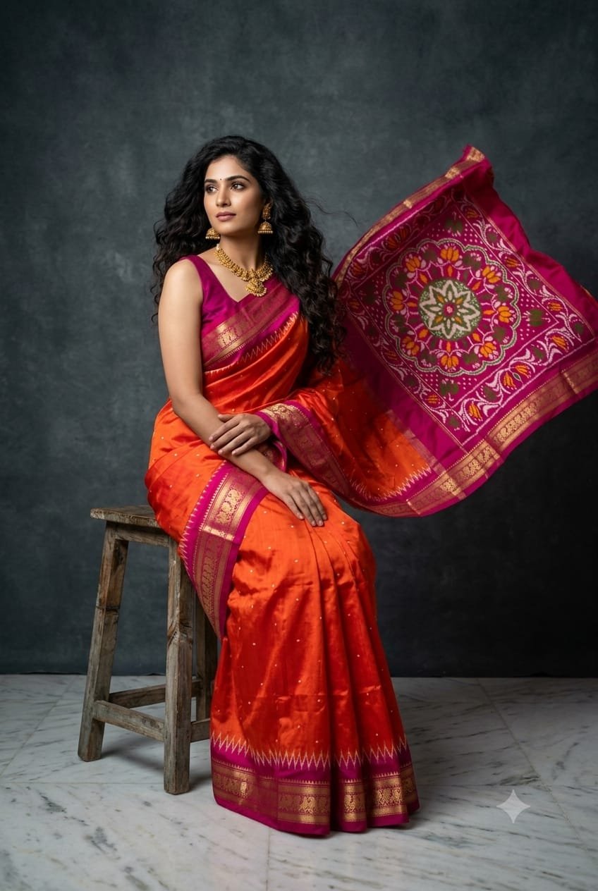 Kanchi Border Ikat - PKISL17-KBIPIZECD-02