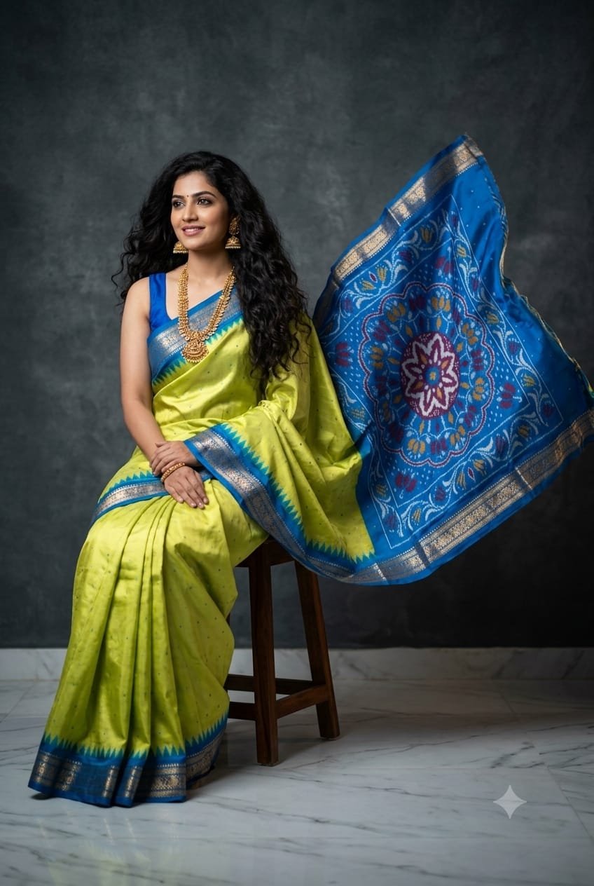 Kanchi Border Ikat - PKISL17-KBIPIZECD-03