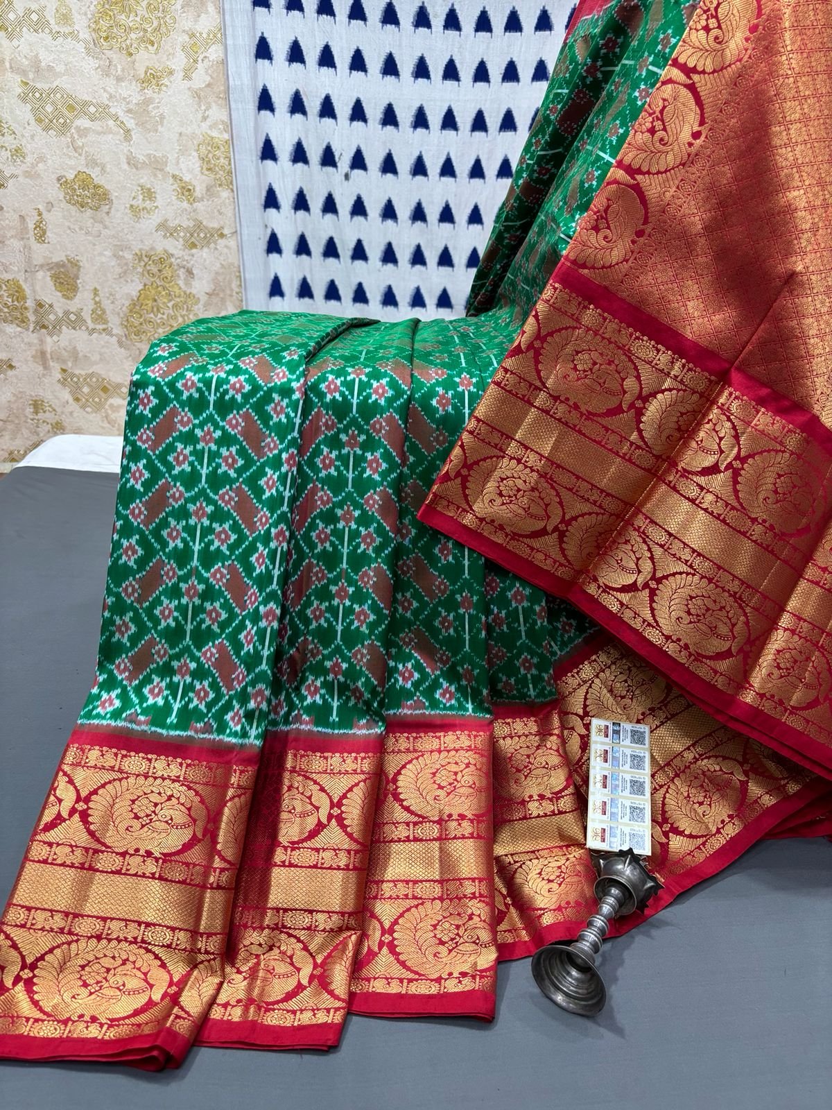 Kanchi Border Ikat - PRMHY24-KBRPIFSDC-11