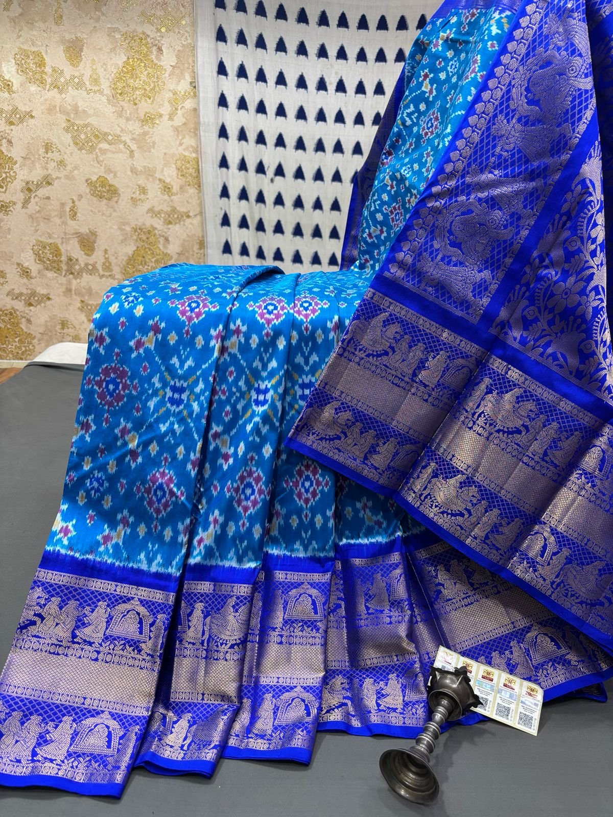 Kanchi Border Ikat - PRMHY24-KBRPIFSDC-12