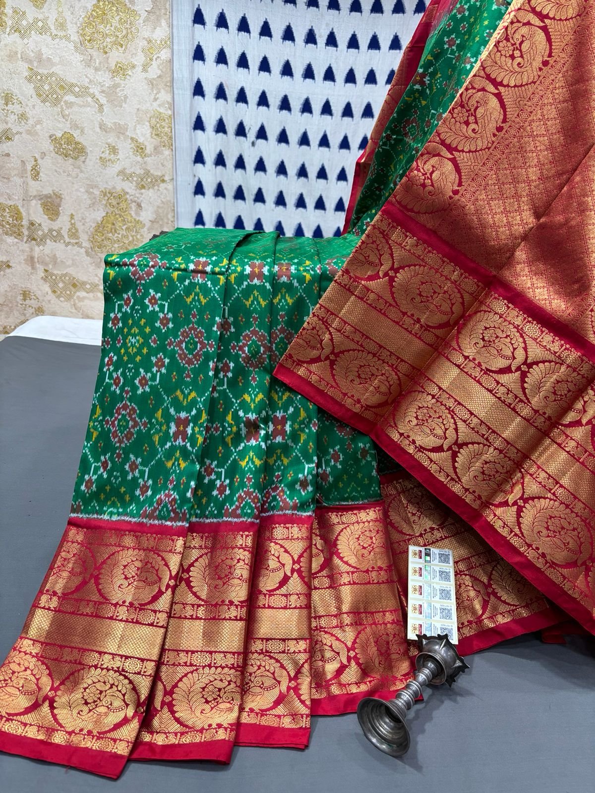 Kanchi Border Ikat - PRMHY24-KBRPIFSDC-13