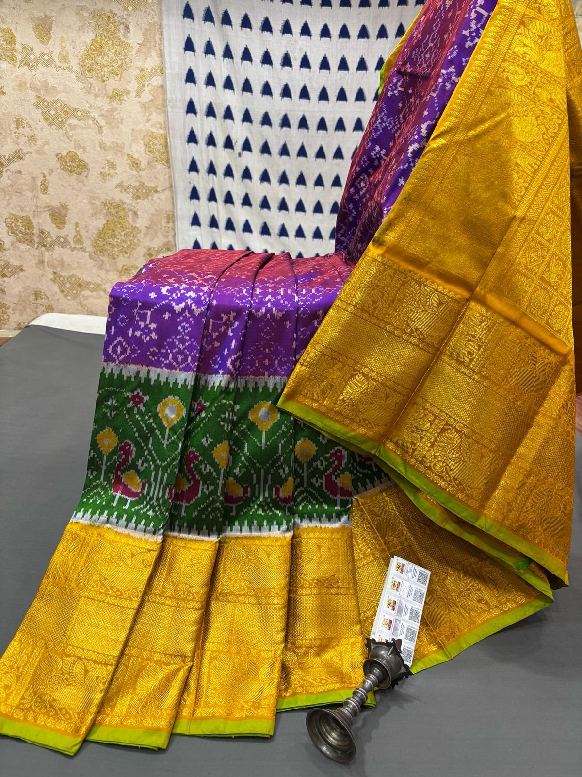 Kanchi Border Ikat - PRMHY24-KBRPIFSDC-16
