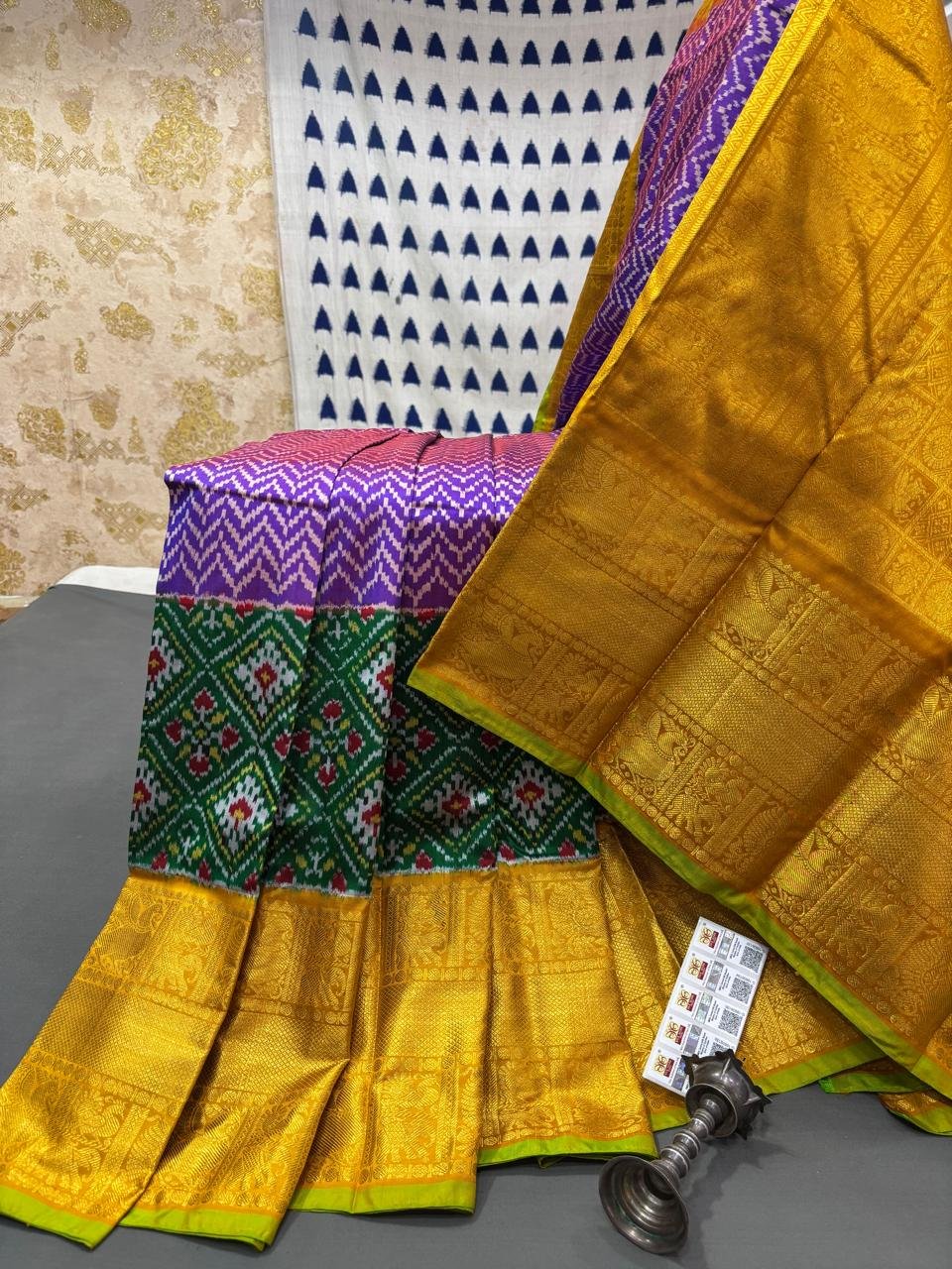 Kanchi Border Ikat - PRMHY24-KBRSIFSDC-01