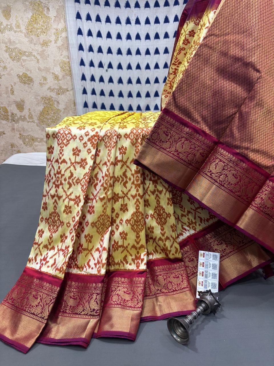 Kanchi Border Ikat - PRMHY24-KBRSIFSDC-02