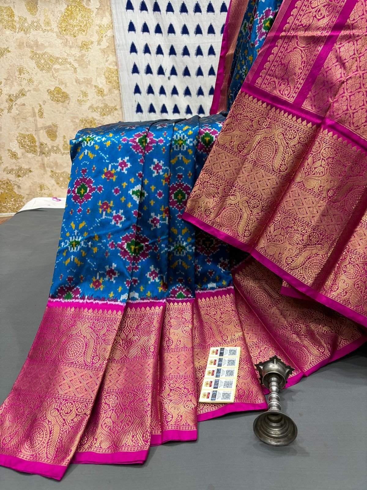 Kanchi Border Ikat - PRMHY24-KBRSIFSDC-07