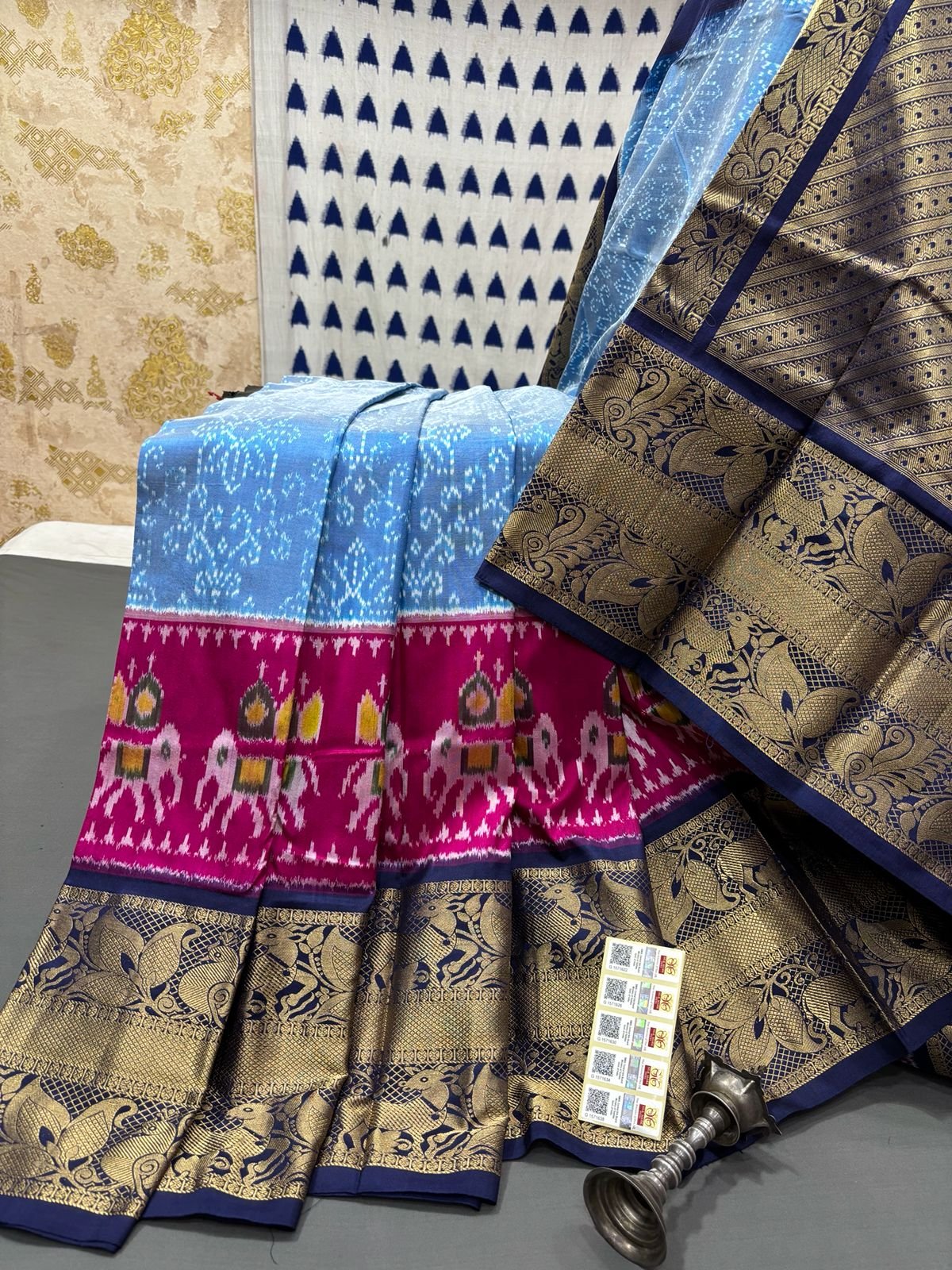 Kanchi Border Ikat - PRMHY24-KBRSIFSDC-10