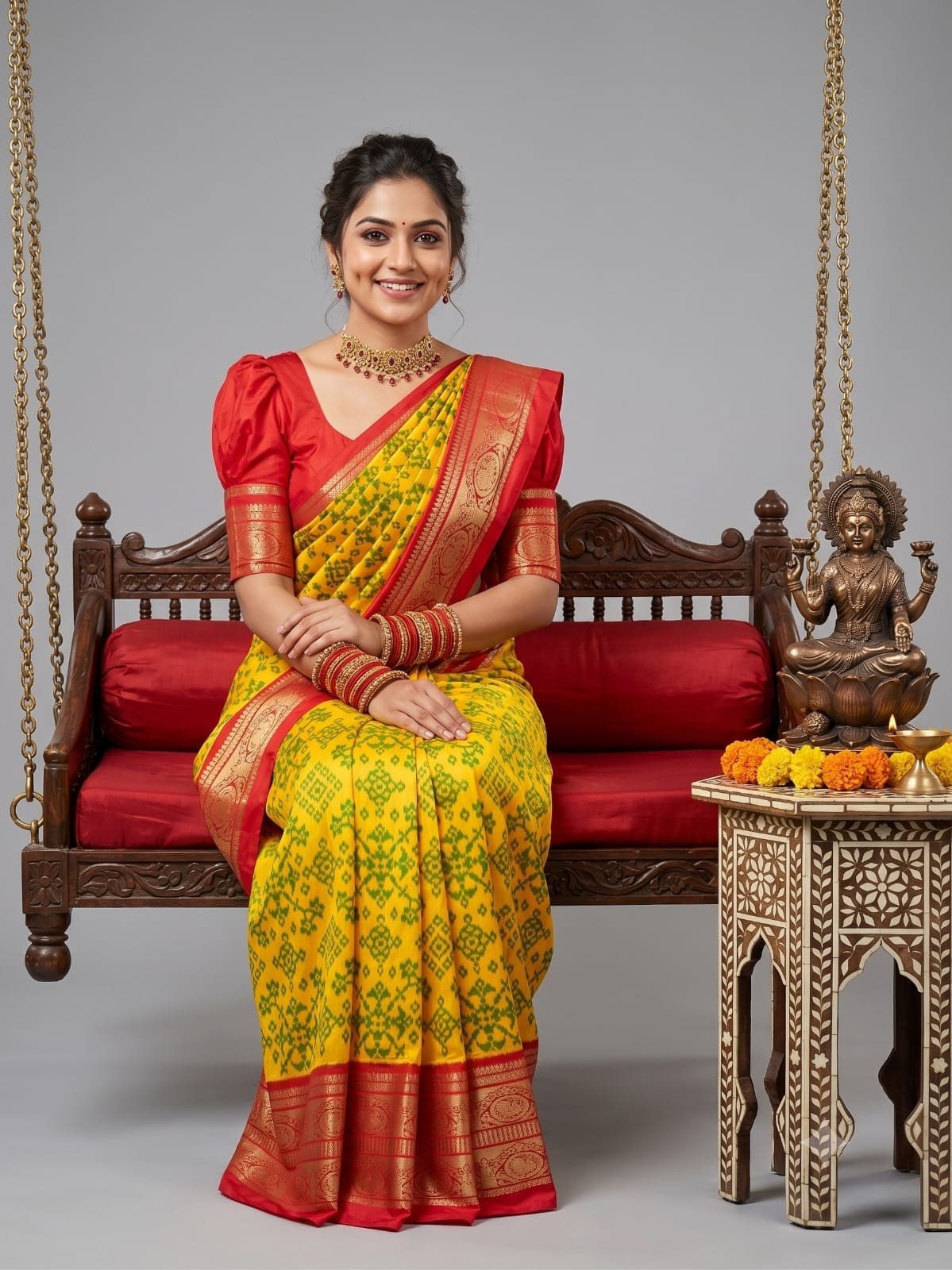 Kanchi Border Ikat - PSHLG25-KBRPIFSCD-02