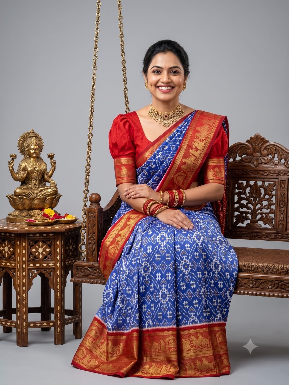 Kanchi Border Ikat - PSHLG25-KBRPIFSCD-13