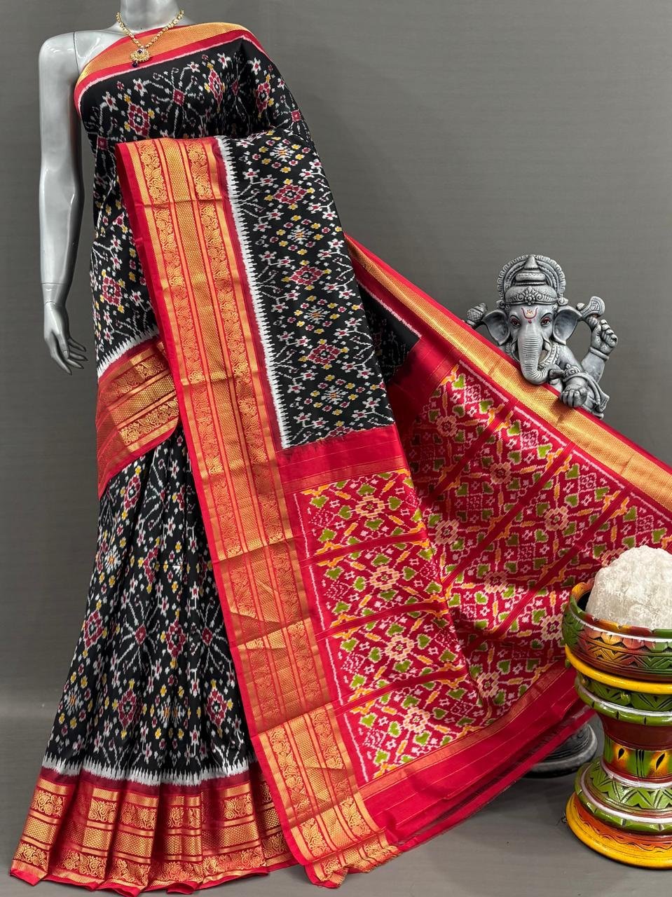 Kanchi Border Ikat - PSNTG03-KBIPIIDCD-04