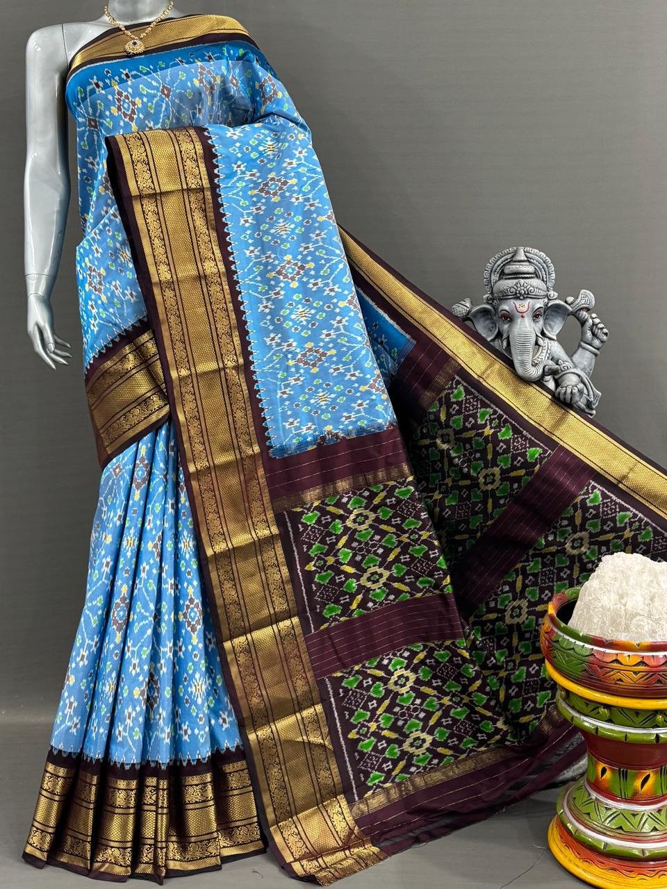 Kanchi Border Ikat - PSNTG03-KBIPIIDCD-05