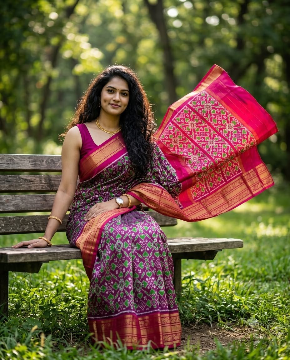 Kanchi Border Ikat - PSNTL06-KBIPIIDCD-05
